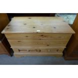 A pine mule chest