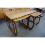 A Nathan teak nest of tables