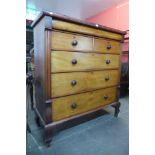 A Victorian Scottish mahogany chest of drawers