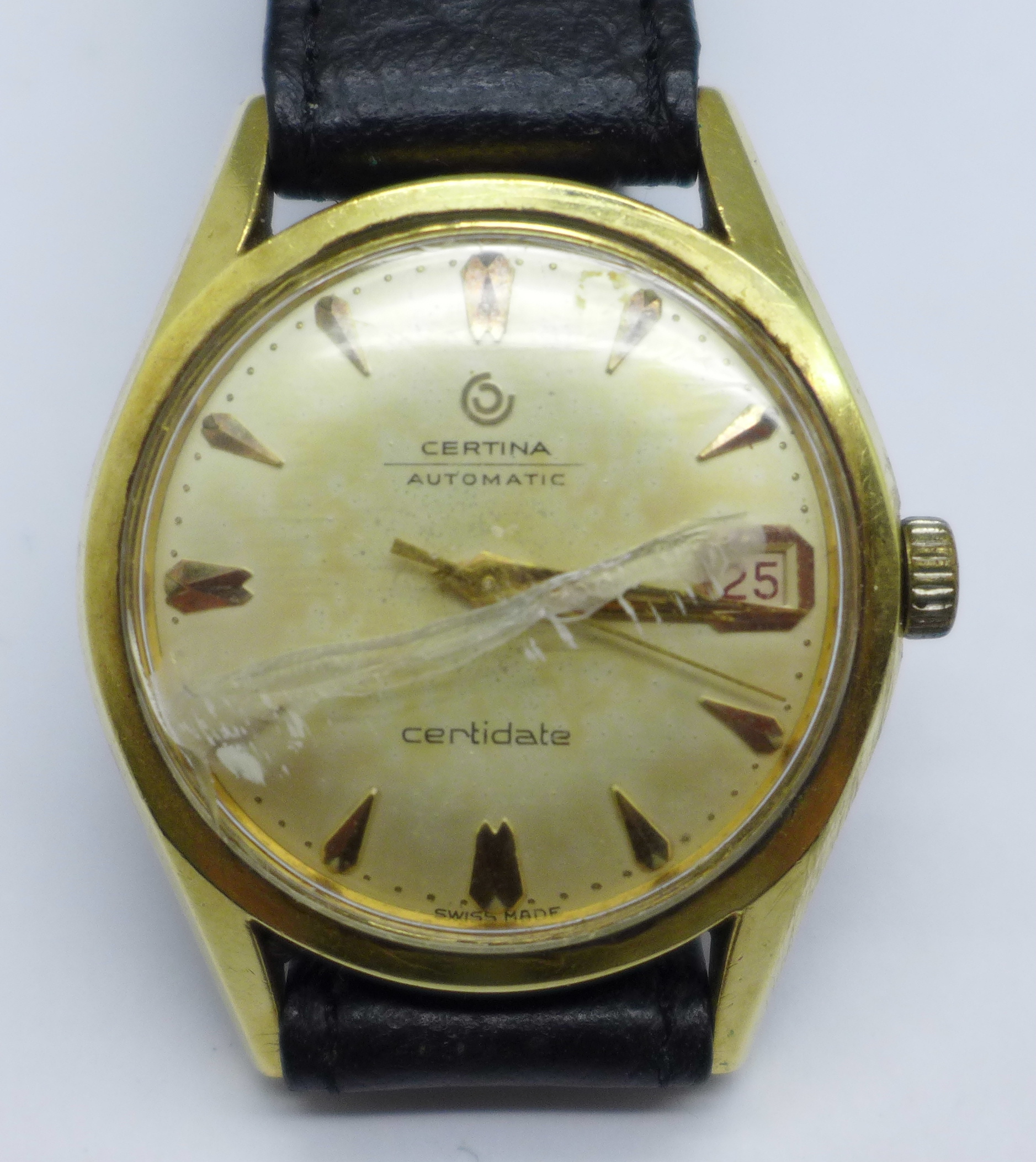 A Certina Certidate automatic wristwatch, glass a/f