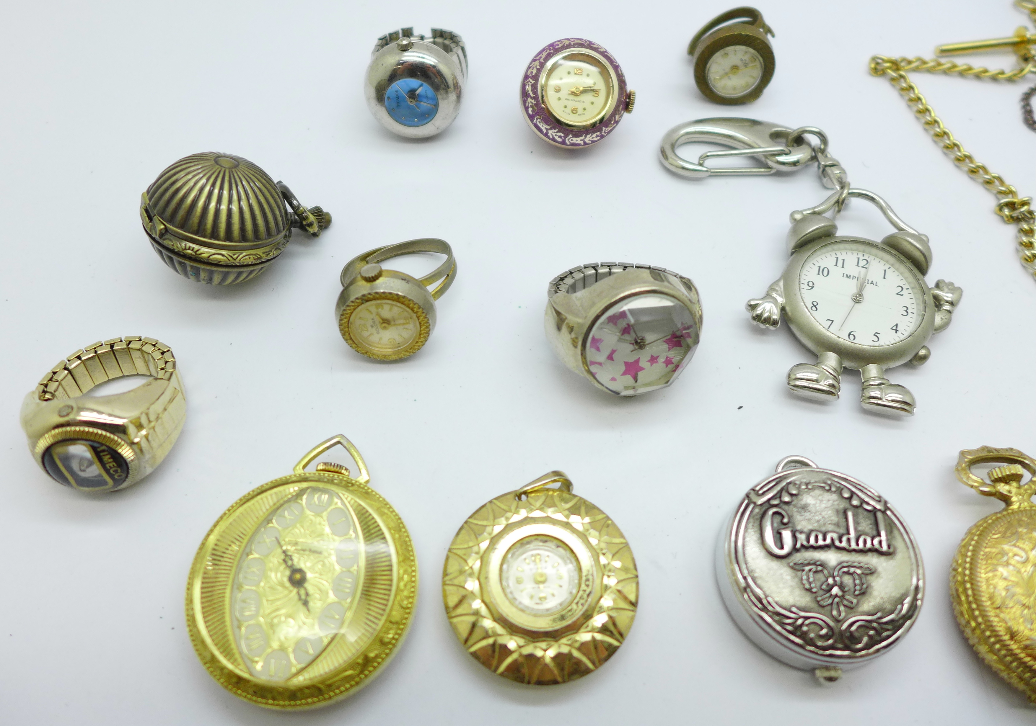 A collection of pendant and ring watches - Image 2 of 3