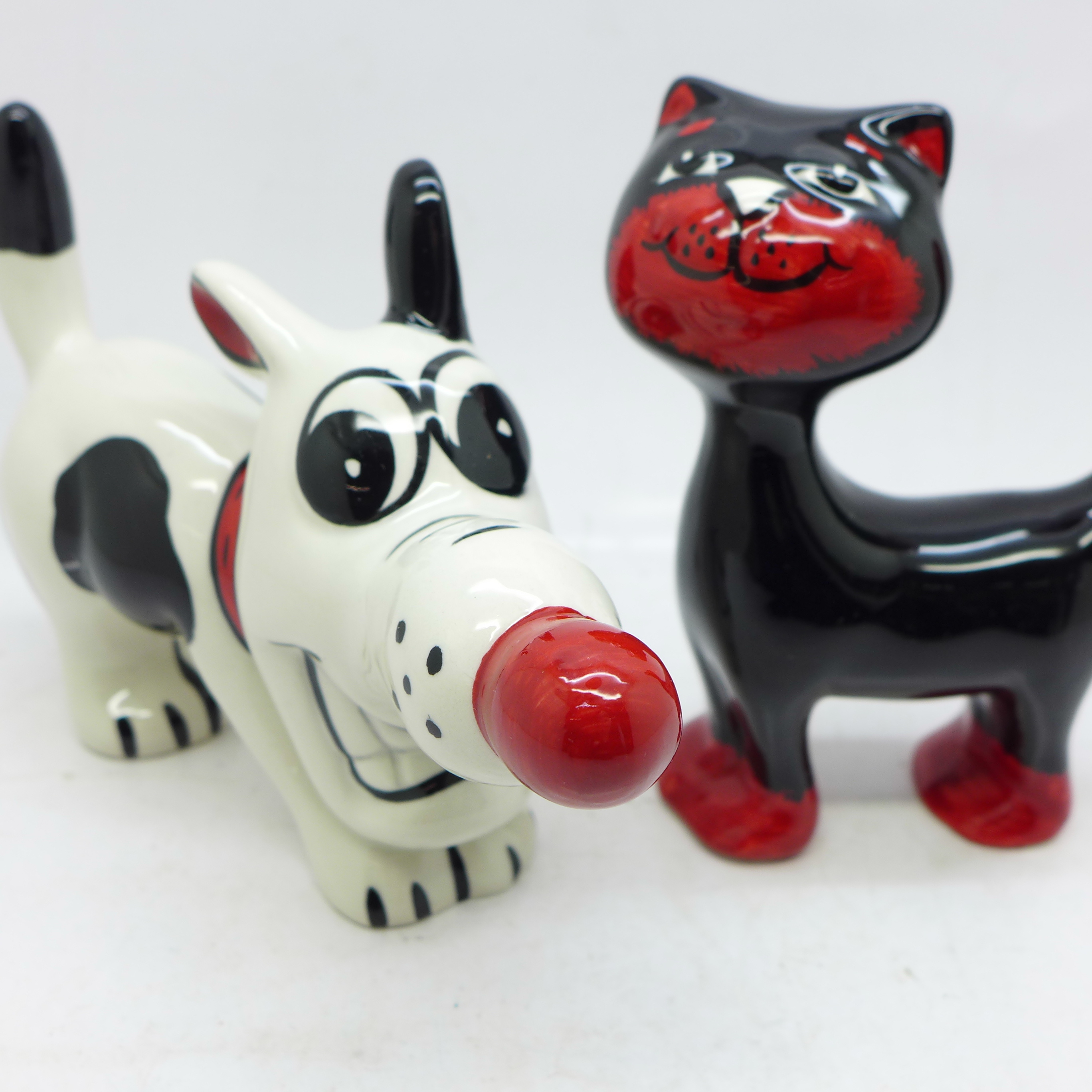 A Lorna Bailey cat and Steptoe the dog - Image 2 of 4