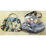 Two Butler & Wilson beaded handbags