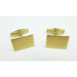 A pair of 14k gold cufflinks, 6.7g