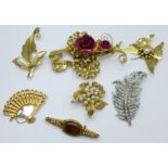 Costume brooches