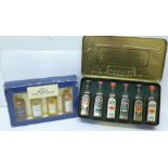 A St. Michael Malt Collection four bottles and six Bushmills miniature bottles