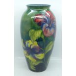 A Moorcroft Hibiscus vase, 25cm