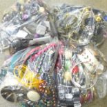 Four bags of costume jewellery and bangles