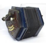 A Barnett Samuel & Sons Anglo concertina, 103533, with box