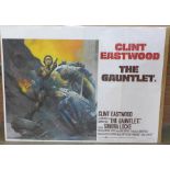 A film poster, The Gauntlet, Clint Eastwood, quad