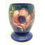 A Moorcroft anenome vase, 11.5cm