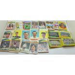 Football cards, A&BC planet (22), pink back (86), orange back (77), assorted (65)