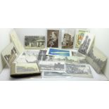 Twenty-four postcards including military, Royal, scenes of London, Oslo and Brussels and a