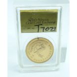 A 1983 proof 1/10 Krugerrand, 1/10th oz. fine gold