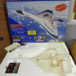 A Nikko Delta Hawk 1:14 scale radio control air plane, boxed