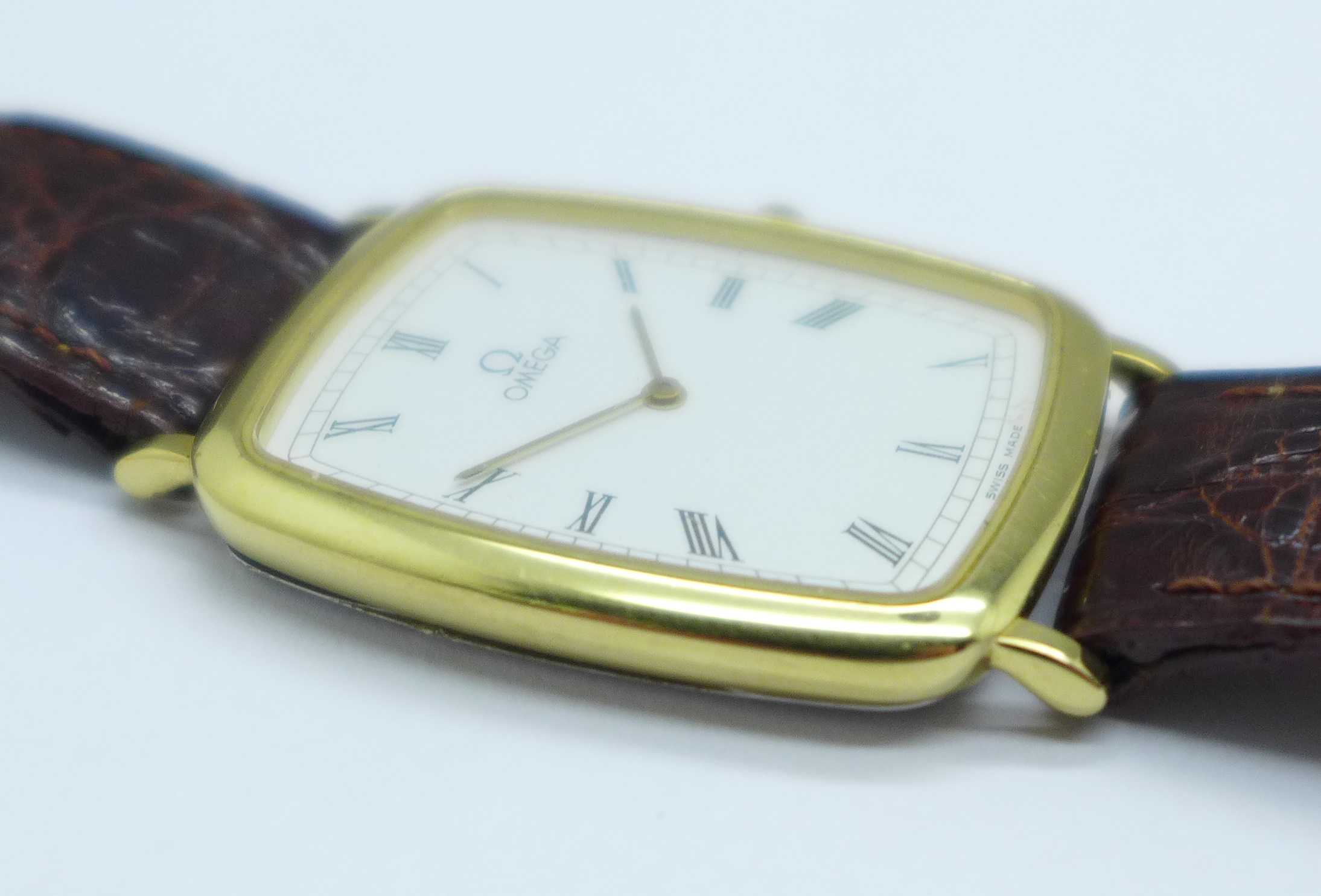 An Omega DeVille wristwatch with Omega strap and buckle, 26mm case - Image 3 of 6