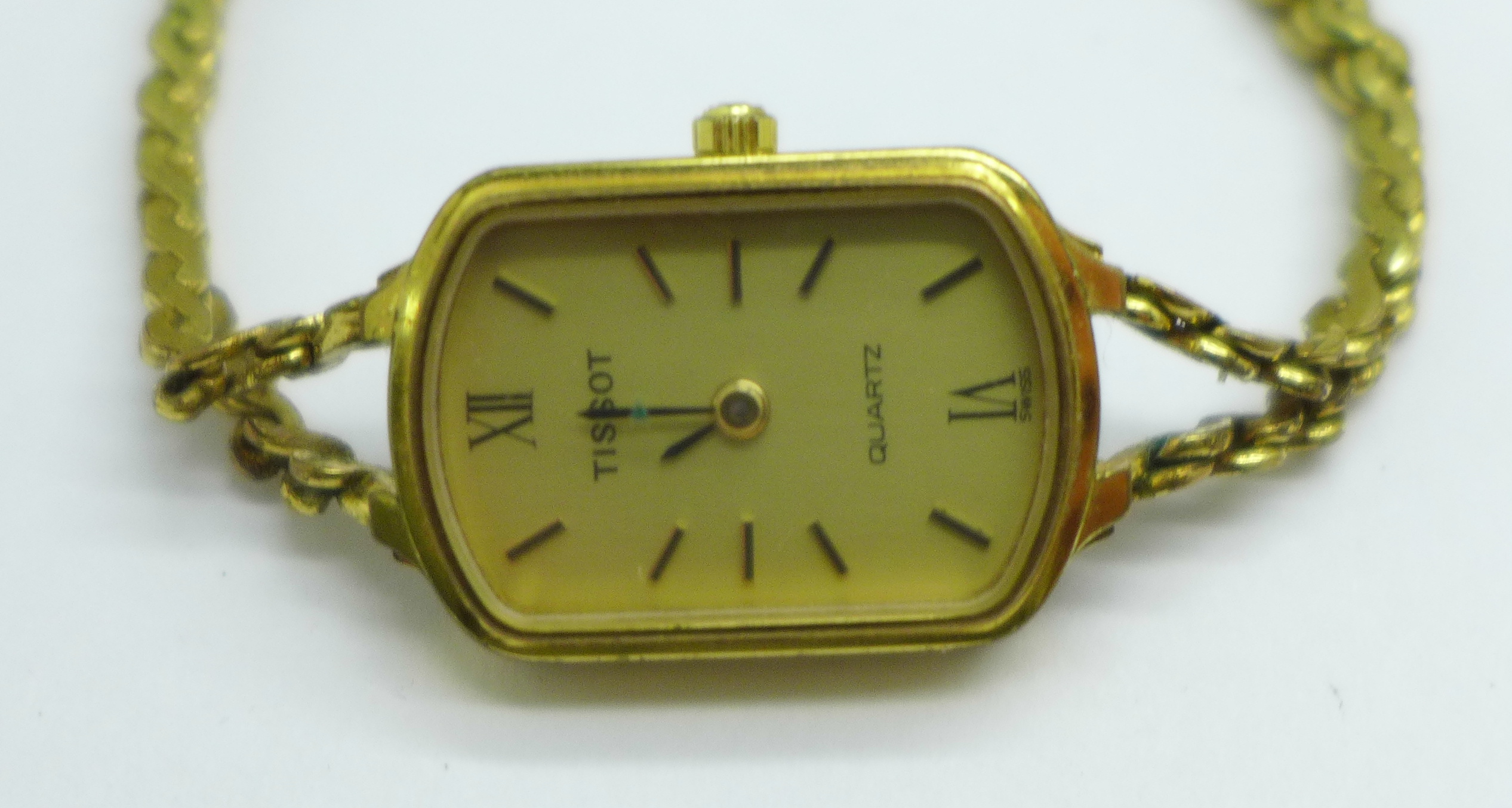 Two lady's 9ct gold cased wristwatches, including Verity with mother of pearl dial, a gold plated - Image 5 of 7