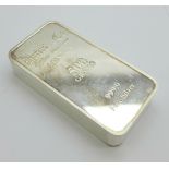 A 500g 999.9 fine silver ingot marked Baird & Co., London