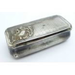A French silver snuff box, early 19th Century