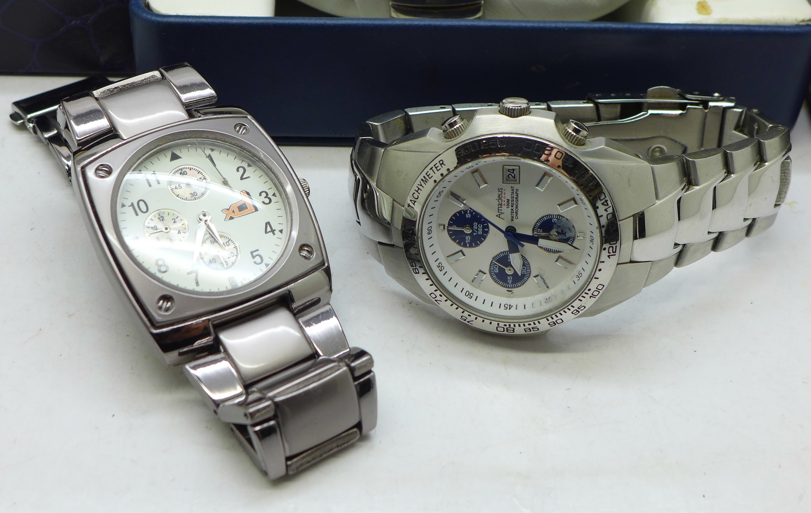 Six fashion wristwatches, Gianni Sabatini, Krug Baumen, Stauer and three others - Image 6 of 6
