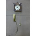 A German Schmeckenbecker wall clock