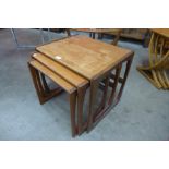 A G-Plan Quadrille teak nest of tables