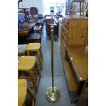 A brass barleytwist standard lamp