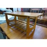 A teak coffee table