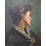 R.A. Sergeant, portrait of a lady, oil on canvas, 50 x 39cms, framed