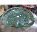 A cast iron Blackstone & Company Ltd., tractor seat