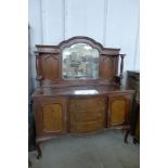 An Edward VII mahogany mirrorback sideboard