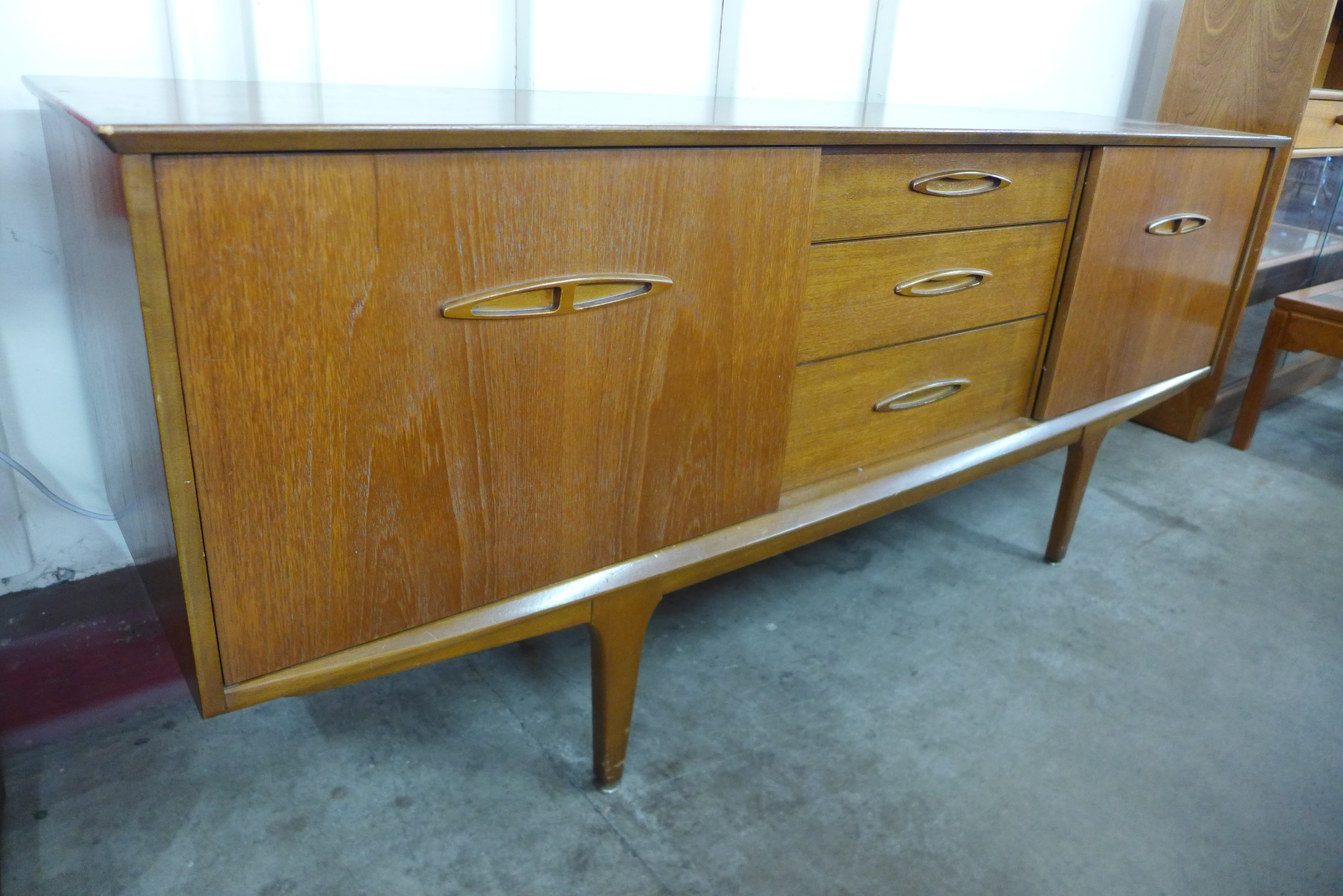 A teak sideboard