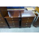 A pair of Stag Minstrel chests of drawers