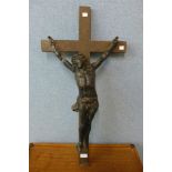 A large painted crucifix
