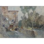 A Sir William Russell Flint limited edition print, Beyond The Castle Walls, F.A.T.G. blind stamp
