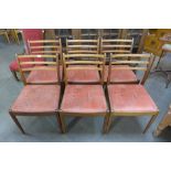 A set of six G-Plan teak dining chairs