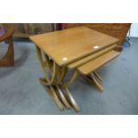 A Nathan teak nest of tables