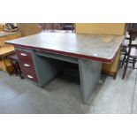 A Vickers Ltd. Roneo steel desk