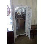 A French style painted folding screen