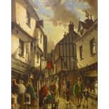 Reginald J. Mitchell, Shambles, York, oil on canvas, framed