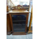 A Victorian walnut music cabinet