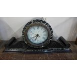 A 19th Century French Belge noir mantel clock