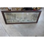 An early 20th Century tapestry, view of Cairo, framed