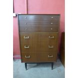 A Nathan tola wood chest of drawers