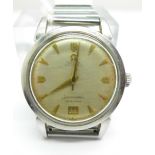 A gentleman's Omega Seamaster automatic calendar wristwatch