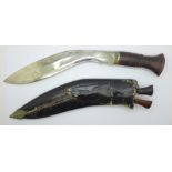 A kukri with scabbard