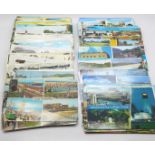 Postcards:- multi-view cards from various towns and cities across the UK, vintage to modern
