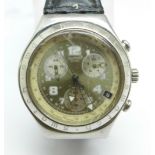 A gentleman's Swatch chronograph wristwatch