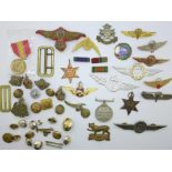 Medals, badges and buttons