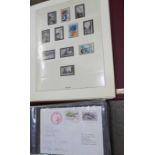 Stamps:- album of Antarctica related covers (35), including signed, a Lindner hingeless album for